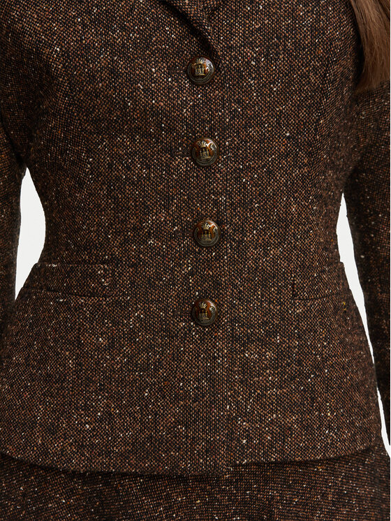 Luisa Spagnoli Luisa Spagnoli Sakko Svolta 543937 Dunkelbraun Cropped Fit