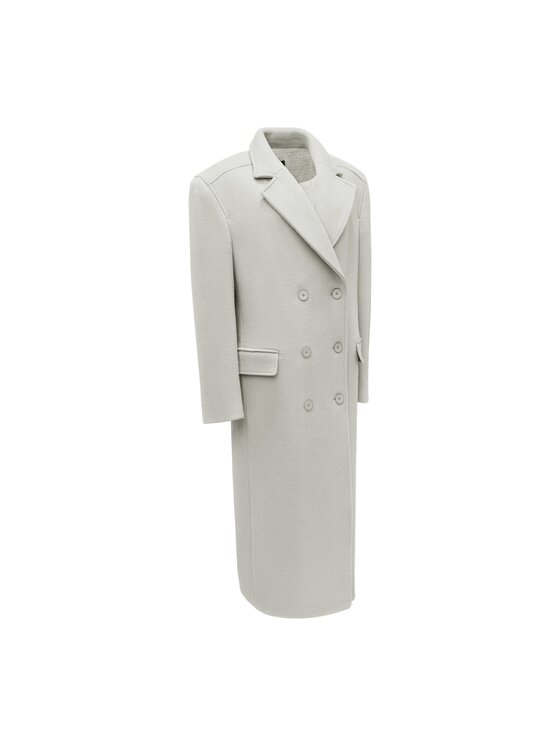 La Mania La Mania Cappotto di lana METROPOLITAN Grigio Classic Fit