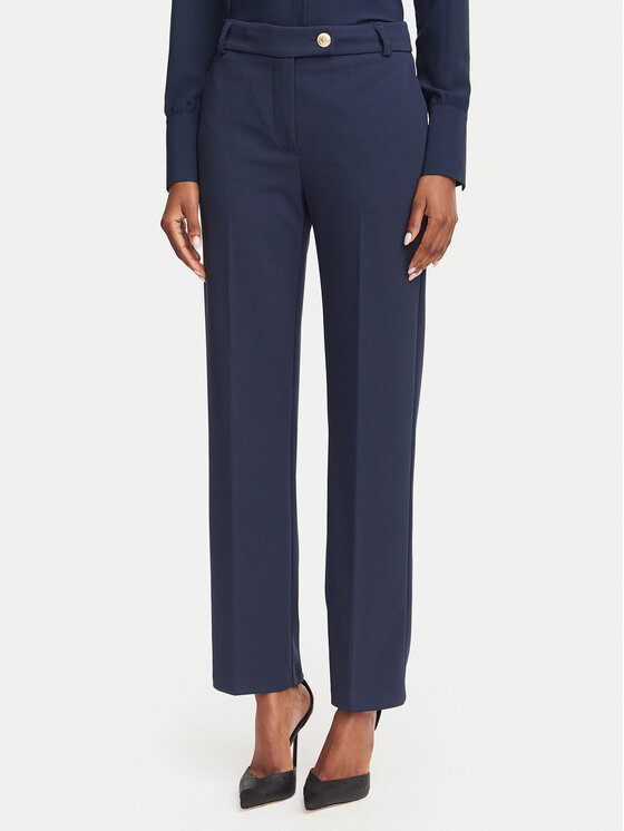 Rinascimento Rinascimento Pantaloni din material CFC0131085003 Bleumarin Regular Fit