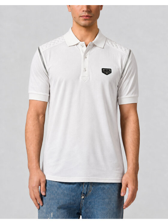 PHILIPP PLEIN PHILIPP PLEIN Polokošile 31655 Bílá Slim Fit