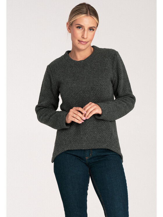 FIGL FIGL Svetr M1044 Černá Classic Fit