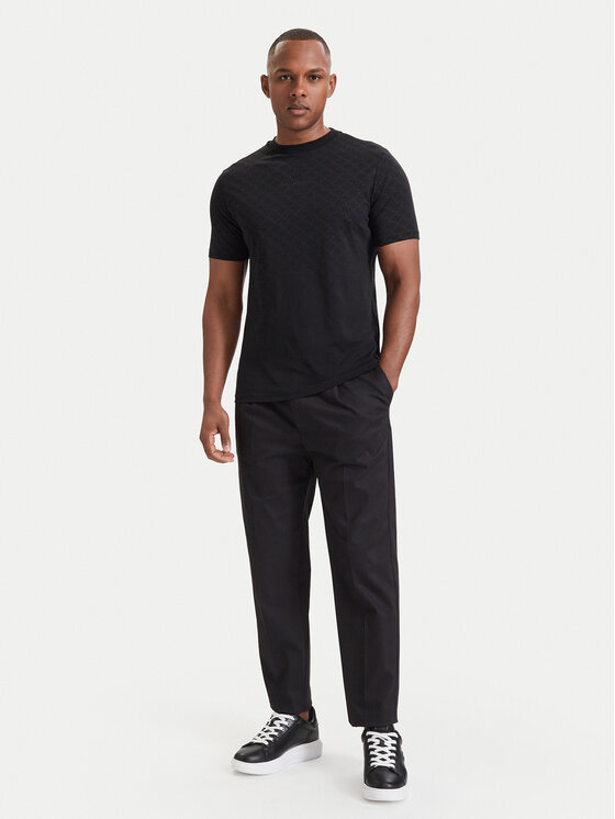 KARL LAGERFELD KARL LAGERFELD Tričko 755070 564251 Čierna Regular Fit