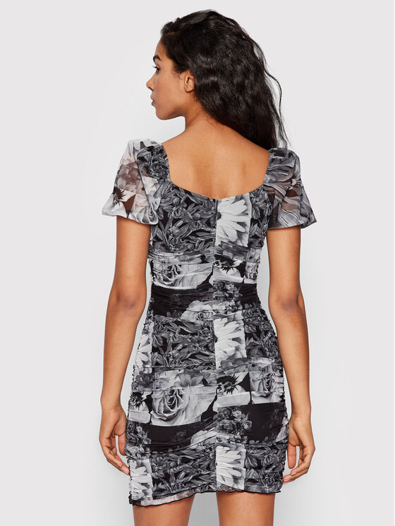 Desigual Desigual Coctailkleid MONSIEUR CHRISTIAN LACROIX Marsella 22SWVK45 Grau Slim Fit
