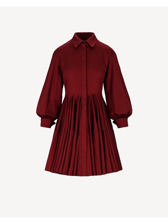 Castellani Castellani Sukienka codzienna Sukienka Celinea Bordowy Regular Fit