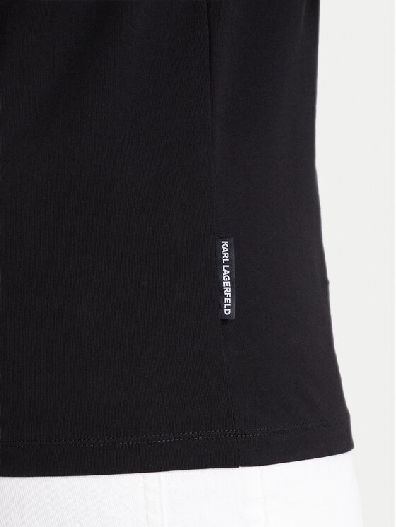 KARL LAGERFELD KARL LAGERFELD Marškinėliai 755041 553225 Juoda Regular Fit
