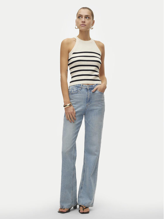 Vero Moda Vero Moda Top Saba 10306826 Beež Slim Fit