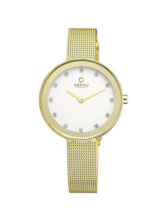 Obaku Obaku Zegarek V161LXGIMG Złoty