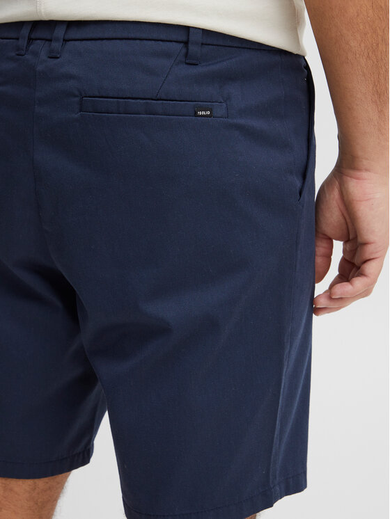 Solid Solid Pantaloncini di tessuto 21107653 Blu Regular Fit