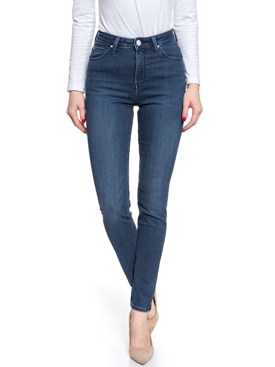 Lee Lee Jeansy L626LSJQ Niebieski Skinny Fit