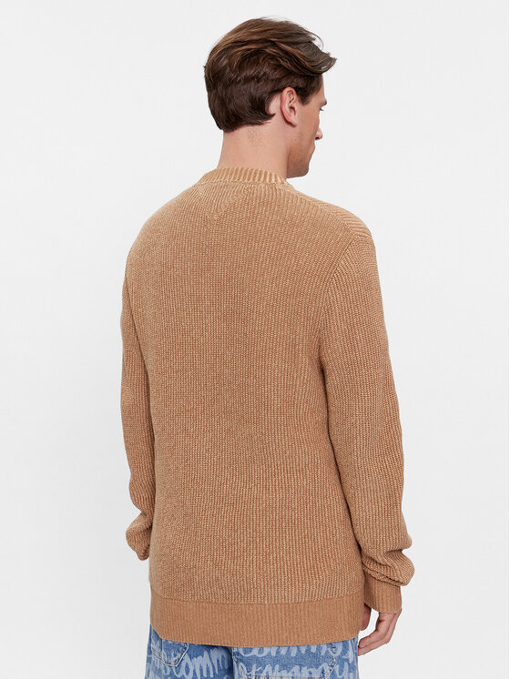 Tommy Jeans Tommy Jeans Пуловер Tonal Xs Badge DM0DM17776 Бежов Regular Fit