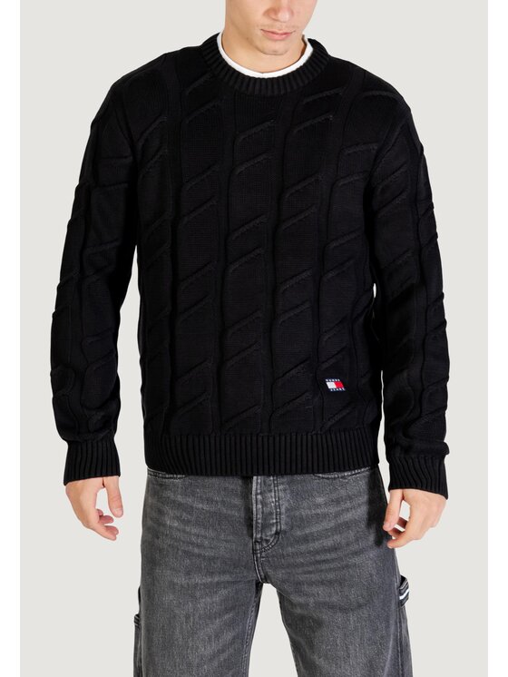 Tommy Jeans Tommy Jeans Πουλόβερ DM0DM22355 Μαύρο Casual Fit