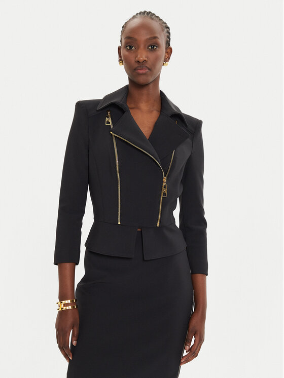 Elisabetta Franchi Elisabetta Franchi Suknjič GI-100-46E2 Črna Slim Fit