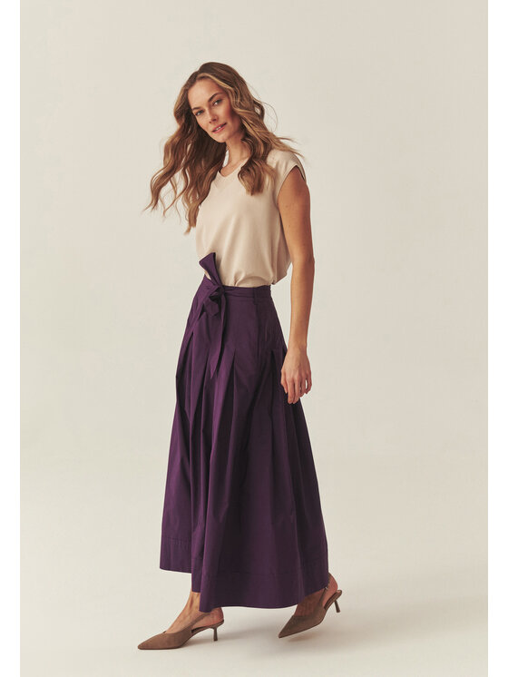 TATUUM Tatuum Midi sukňa TAFTANI Fialová Flare Fit