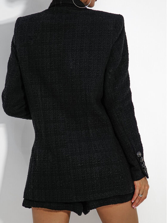 LilaLou LilaLou Garnitur Coco Czarny Regular Fit