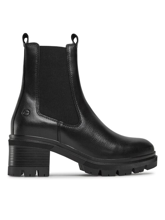 Tamaris Tamaris Kotníková obuv s elastickým prvkem 1-25842-41 Černá