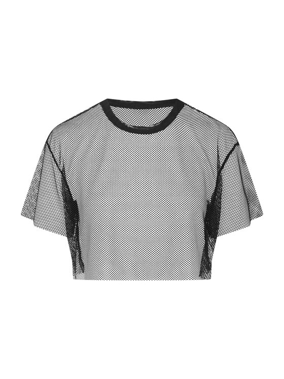 Esotiq Esotiq T-Shirt 42002 Czarny Cropp Fit