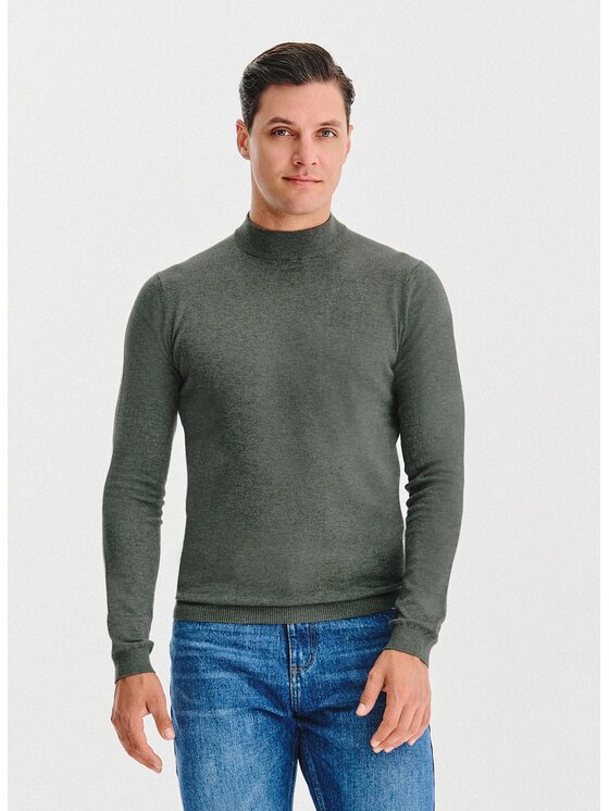 Pako Lorente Pako Lorente Sweter P25WN-2X-028 Zielony Classic Fit