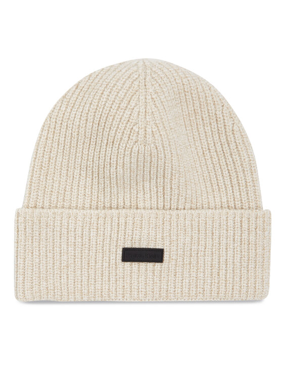 Calvin Klein Kapa Daddy Wool Beanie K50K510984 Écru