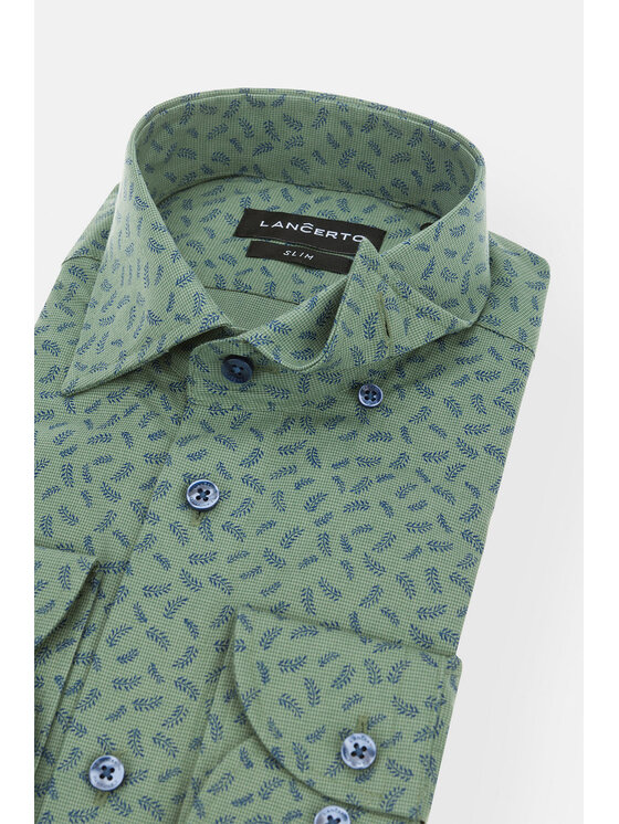 Lancerto Lancerto Koszula Aloha Zielony Slim Fit