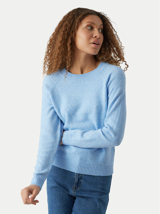 Vero Moda Pulover Doffy 10201022 Albastru deschis Regular Fit