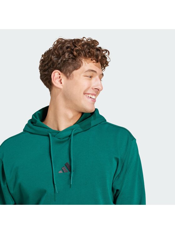 adidas adidas Majica dugih rukava Essentials Feel Cozy JE3841 Zelena Regular Fit