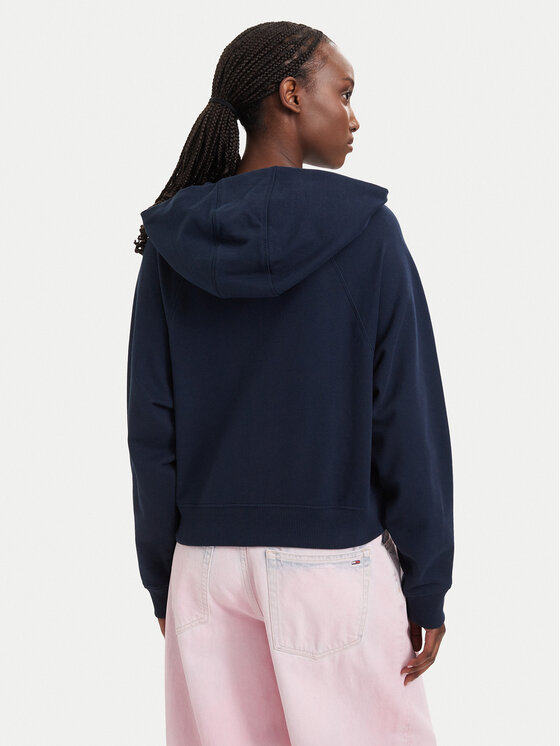 Tommy Jeans Tommy Jeans Pluus Flag DW0DW22834 Tumesinine Boxy Fit