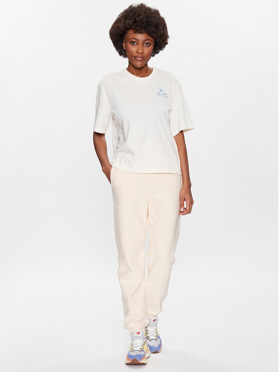 Mustang Mustang T-krekls Audrey 1013397 Écru Regular Fit