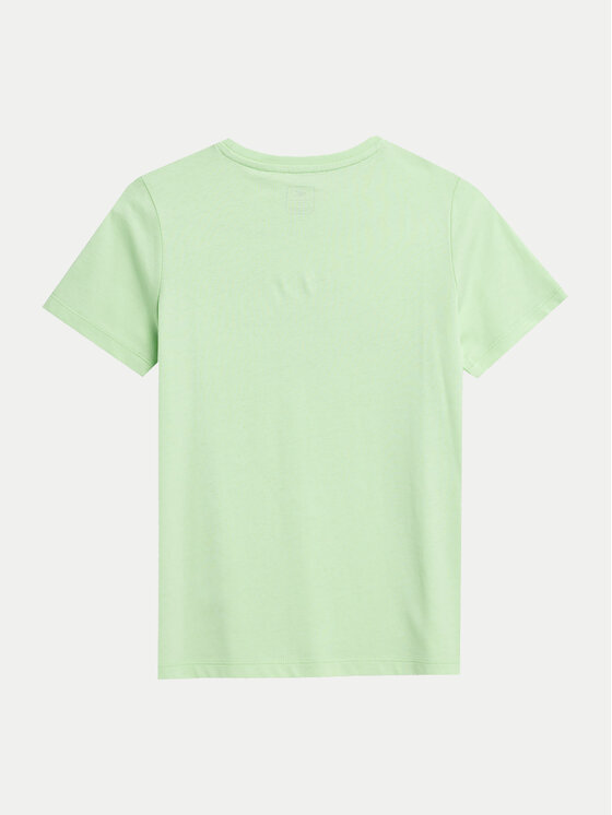 4F 4F T-särk 4FJWSS24TTSHM1115 Roheline Regular Fit