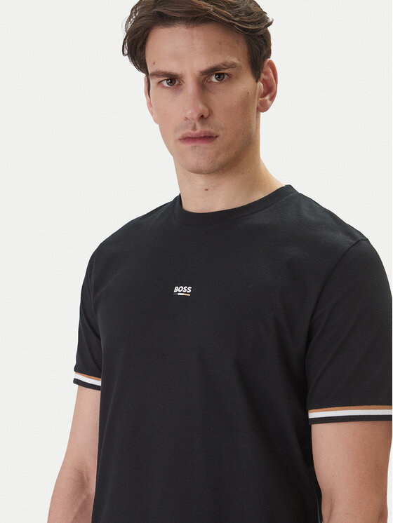 BOSS BOSS T-krekls Iconic 50557198 Melns Regular Fit