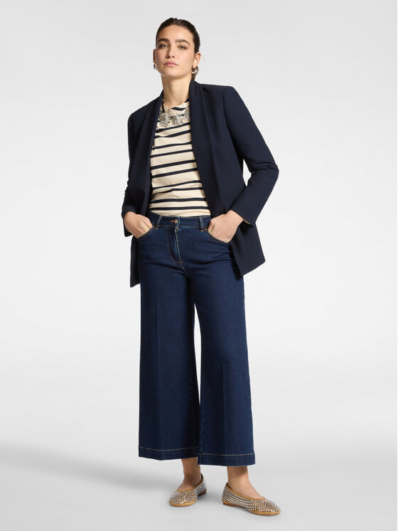 Elena Mirò Elena Mirò Jeansy P512P000389N034 Niebieski Cropp Fit