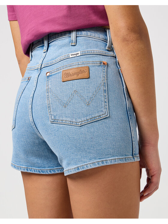 Wrangler Wrangler Szorty FESTIVAL SHORT Niebieski Regular Fit
