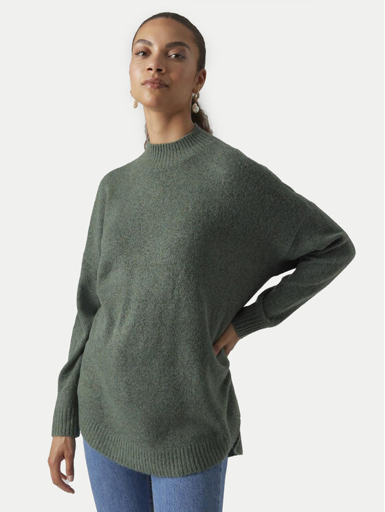 Vero Moda Vero Moda Pulover Plaza 10290784 Zelena Loose Fit