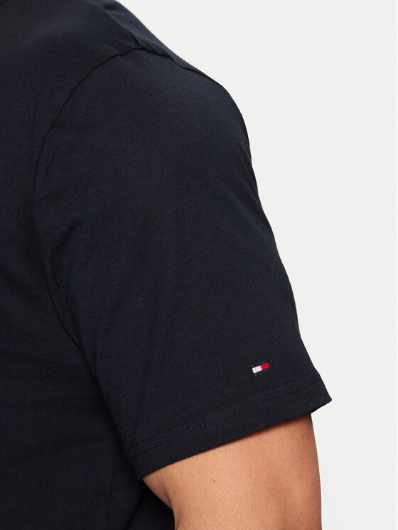 Tommy Hilfiger Tommy Hilfiger T-krekls MW0MW38980 Tumši zils Regular Fit