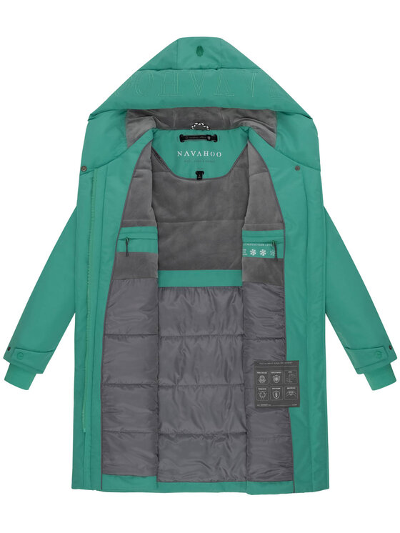 Navahoo Navahoo Kurtka zimowa Domingaa Zielony Regular Fit
