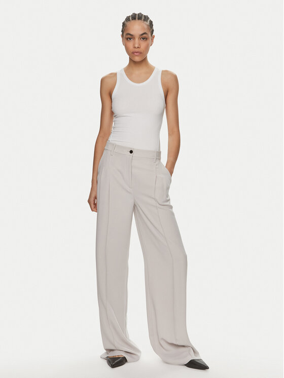 Calvin Klein Calvin Klein Top K20K206554 Bílá Slim Fit