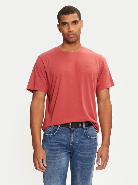 Pepe Jeans Tričko Jacko PM508664 Červená Regular Fit