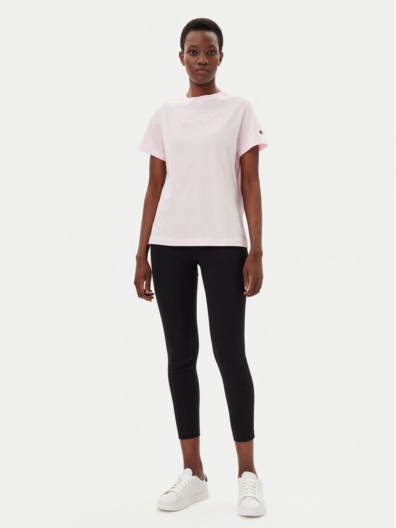 Champion Champion T-shirt 117650 Ružičasta Slim Fit