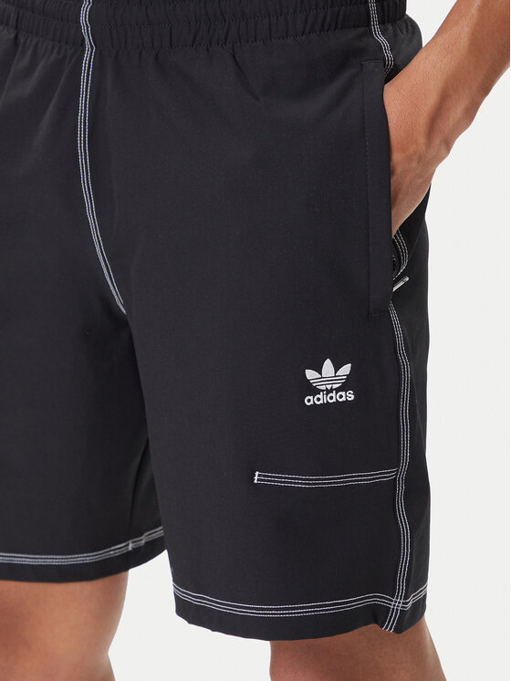 adidas adidas Sportske kratke hlače Trefoil Essentials KA8539 Crna Loose Fit