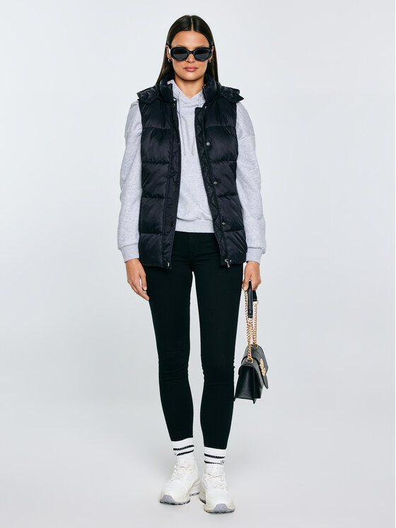 BIG STAR BIG STAR Kamizelka PIXANA Czarny Basic Fit