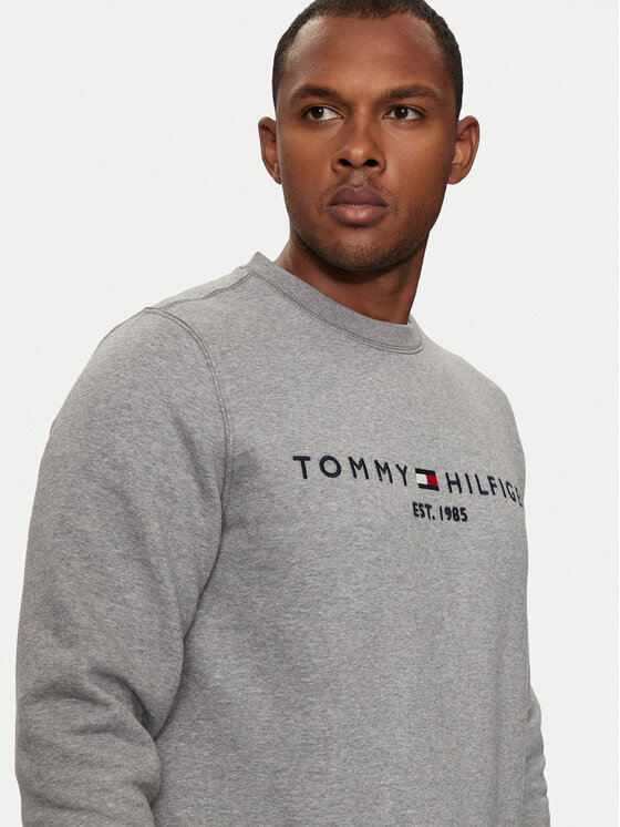 Tommy Hilfiger Tommy Hilfiger Majica dugih rukava Logo MW0MW11596 Siva Regular Fit