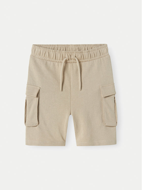 NAME IT Športové kraťasy Mollie 13240449 Béžová Regular Fit