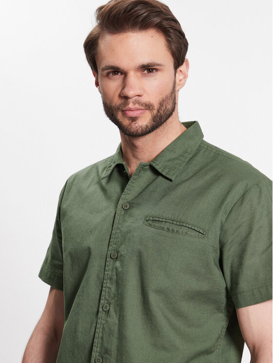 INDICODE INDICODE Hemd Rollo 20-333 Khakifarben Regular Fit