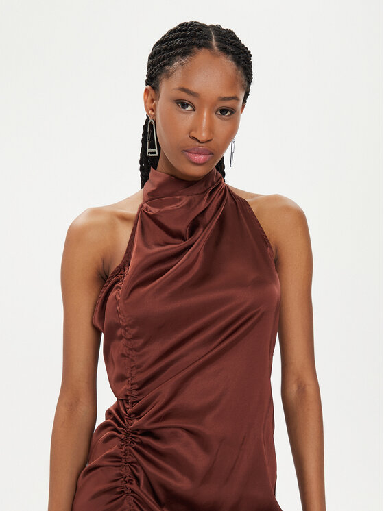 Gestuz Gestuz Letní šaty Walery 10908960 Hnědá Relaxed Fit