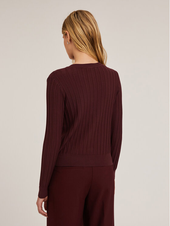 Motivi Motivi Cardigan M719W003296N036 Bordeaux Slim Fit