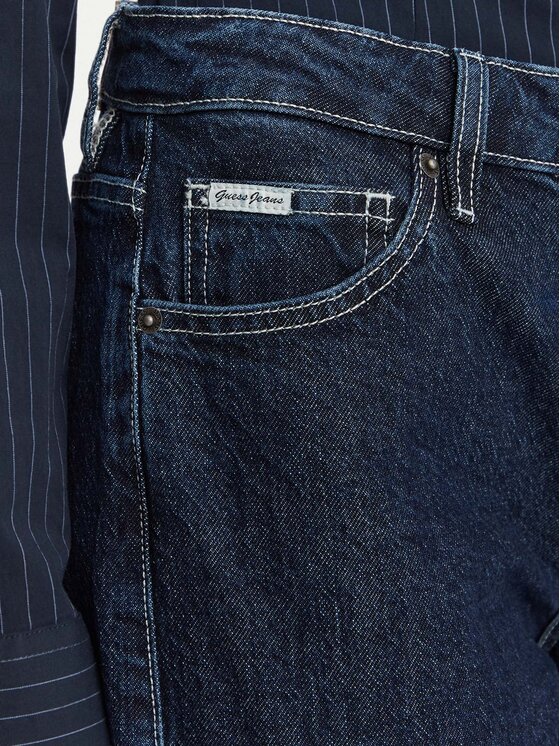 Guess Jeans Guess Jeans Jeans W6YA01 D1178 Dunkelblau Wide Leg