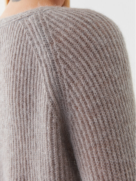 Max Mara Leisure Max Mara Leisure Пуловер Waser 23336608 Сив Regular Fit