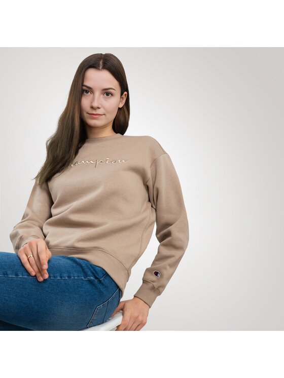 Champion Champion Bluza 116680-MS066-SVK_L Beżowy Relaxed Fit
