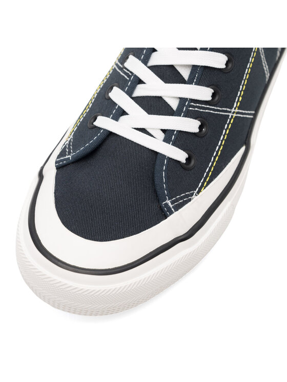 Lanetti Lanetti Sneakers aus Stoff S23V013A-1 Dunkelblau