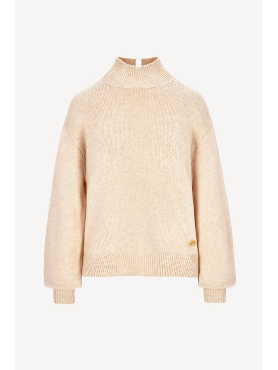 Castellani Castellani Sweter Golf Albane Beżowy Regular Fit