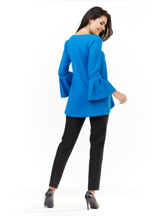 Infinite You Infinite You Blúzka M156 Modrá Basic Fit